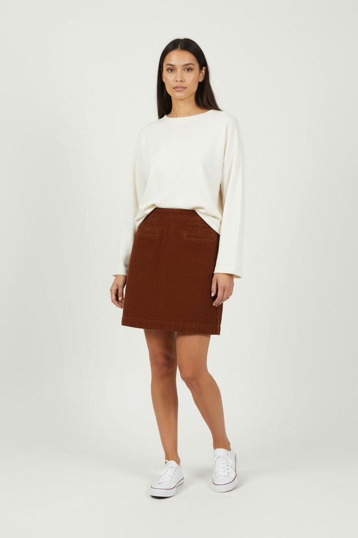 Jupe Marron - Taille L/40 de la marque Petite Mendigote | PARAD89984 - Vendu par Paradigme - Image 1