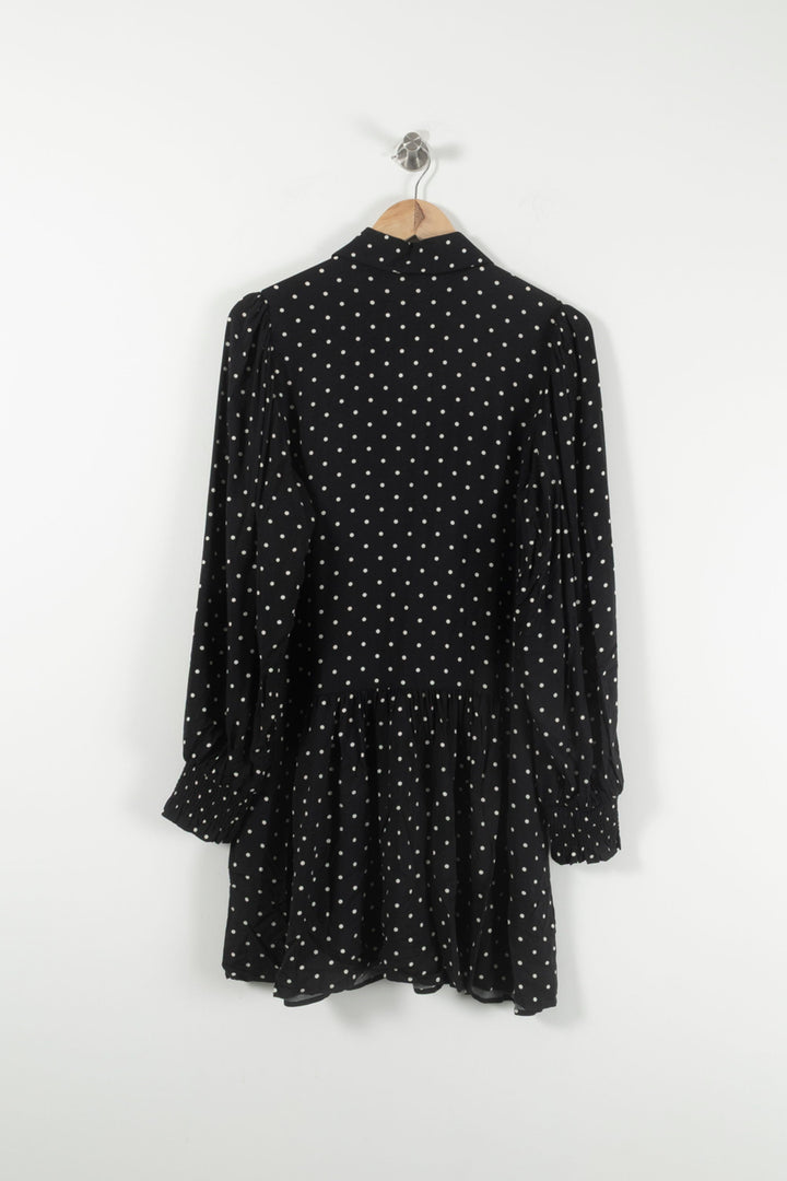 Robe Chemise Noire et Blanche - Taille S/36 de la marque Petite Mendigote | PARAD89990 - Vendu par Paradigme - Image 4