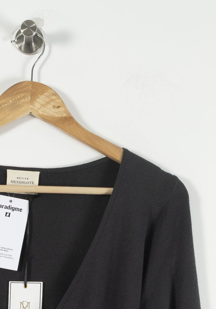 Robe Portefeuille Grise - Taille S/36 de la marque Petite Mendigote | PARAD89991 - Vendu par Paradigme - Image 3