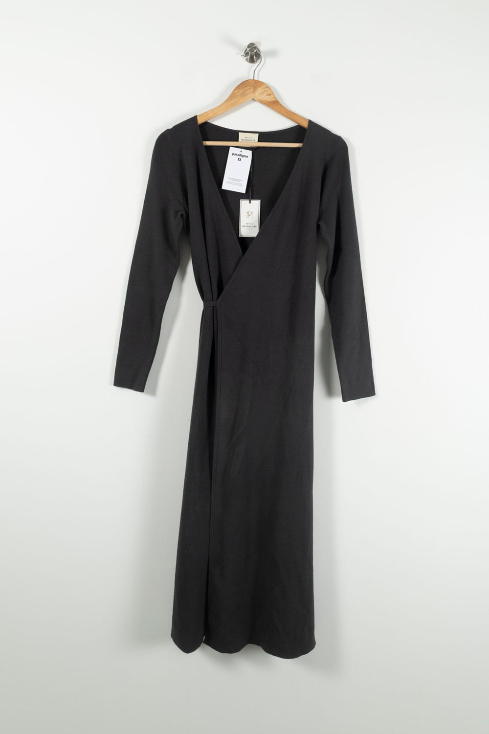 Robe Portefeuille Grise - Taille S/36 de la marque Petite Mendigote | PARAD89991 - Vendu par Paradigme - Image 2