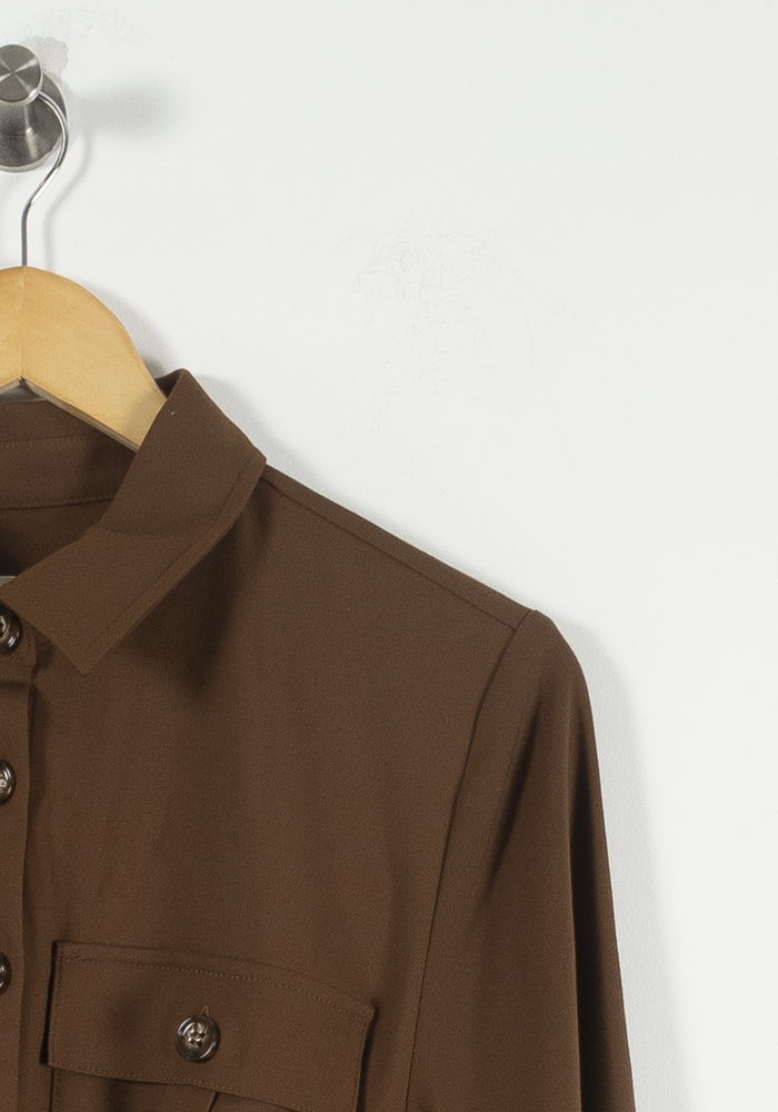 Robe Chemise Marron - Taille S/36 de la marque Petite Mendigote | PARAD89992 - Vendu par Paradigme - Image 3