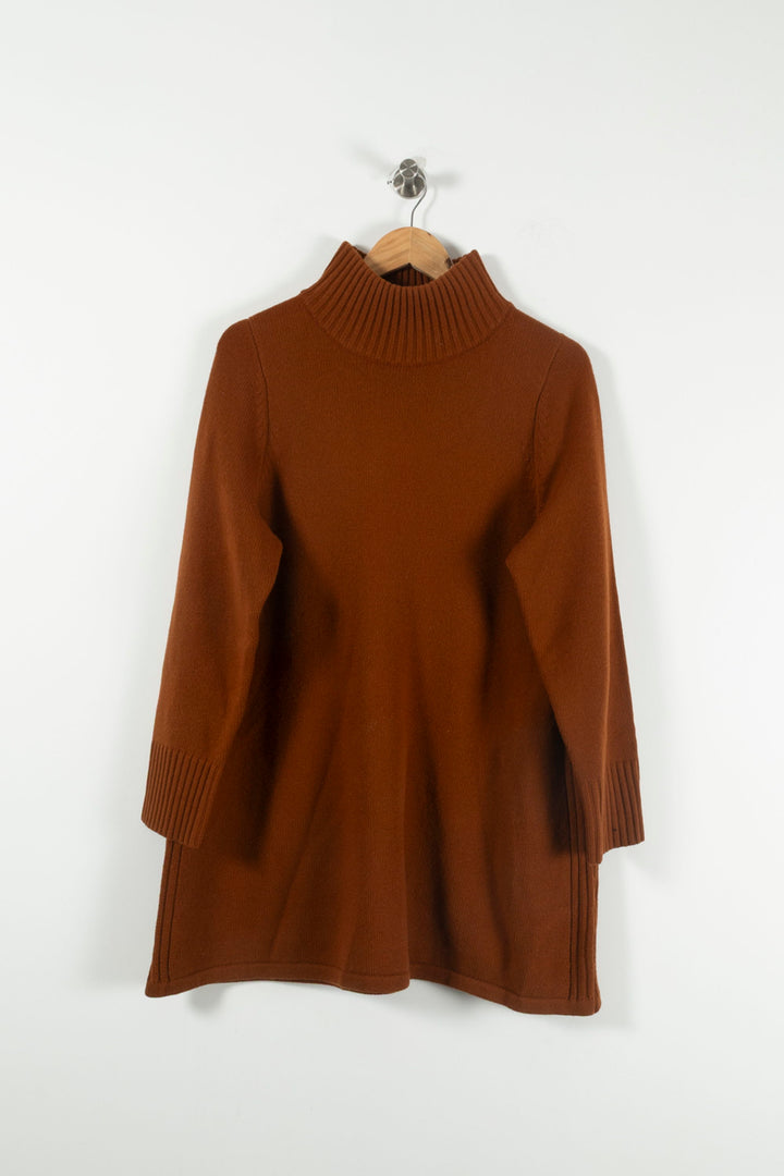 Robe Pull Marron - Taille S/36 de la marque Petite Mendigote | PARAD89993 - Vendu par Paradigme - Image 2