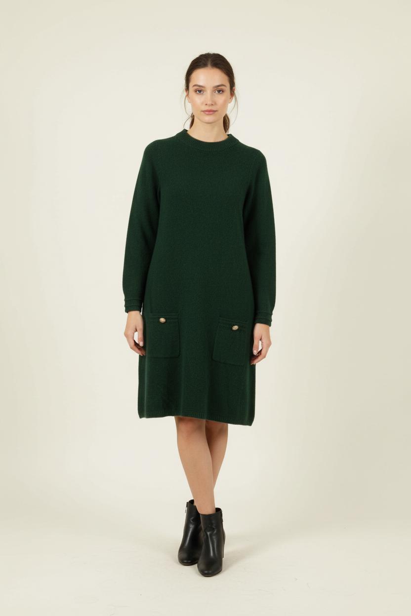 Robe Pull Verte - Taille T.U. de la marque Petite Mendigote | PARAD89994 - Vendu par Paradigme - Image 1