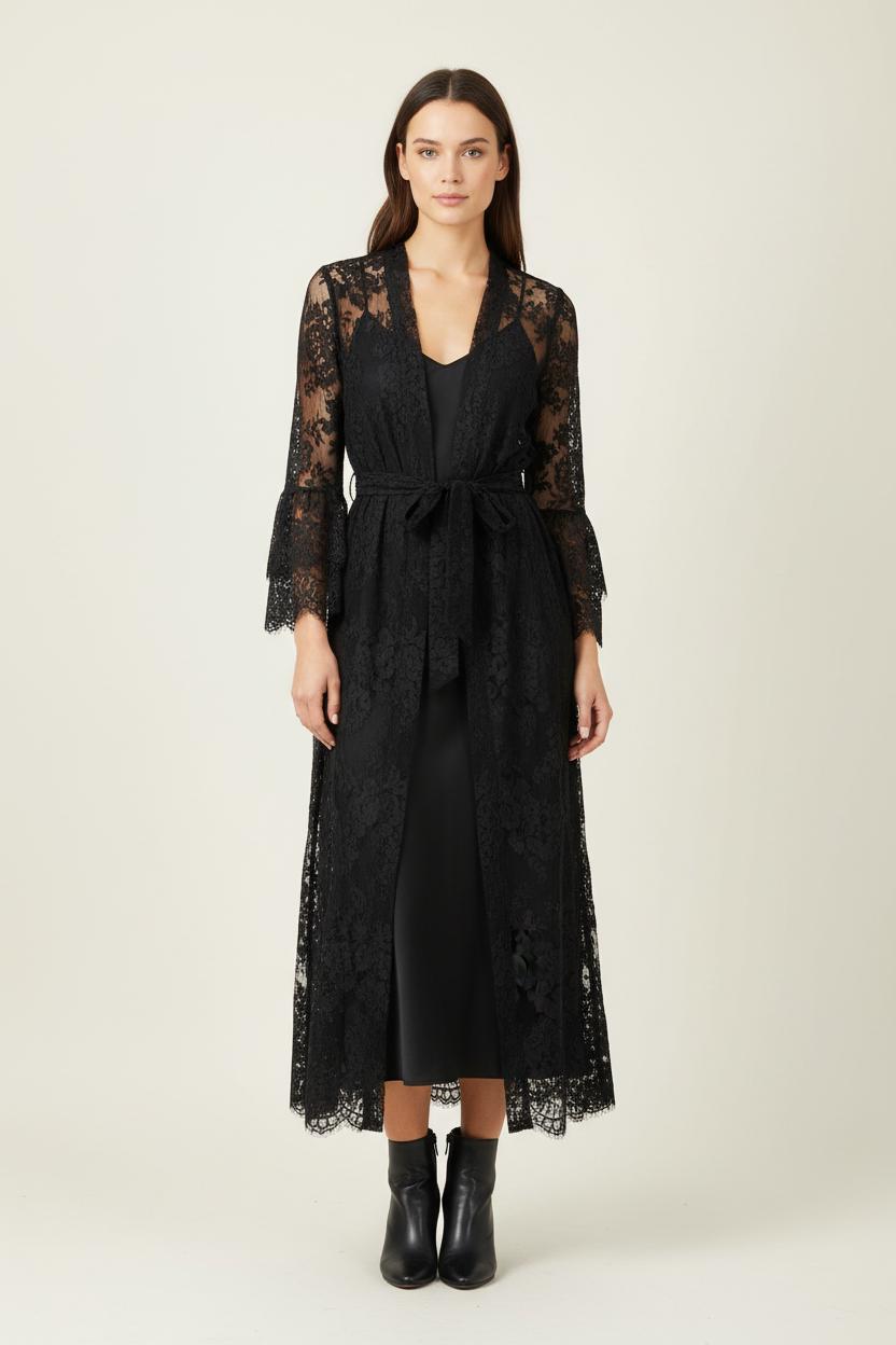 Robe Longue Noire - Taille S/36 de la marque Petite Mendigote | PARAD89996 - Vendu par Paradigme - Image 1