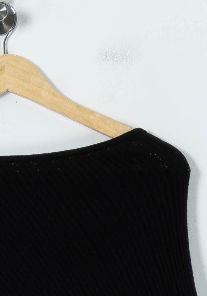 Top Asymétrique Noir - Taille S/36 de la marque Petite Mendigote | PARAD90000 - Vendu par Paradigme - Image 3