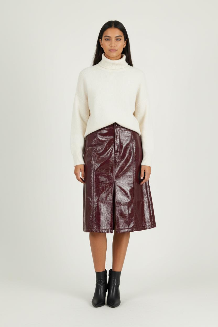 Jupe Bordeaux - Taille S/36 de la marque Petite Mendigote | PARAD90001 - Vendu par Paradigme - Image 1
