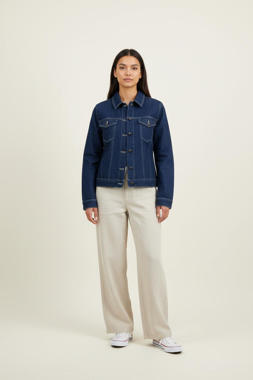 Veste en Jean Bleue - Taille XS/34 de la marque Karl Marc John | PARAD90005 - Vendu par Paradigme - Image 1