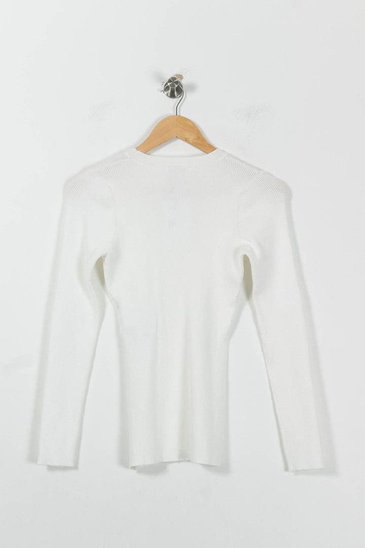 Pull Blanc - Taille L/40 de la marque Kookai | PARAD90008 - Vendu par Paradigme - Image 4