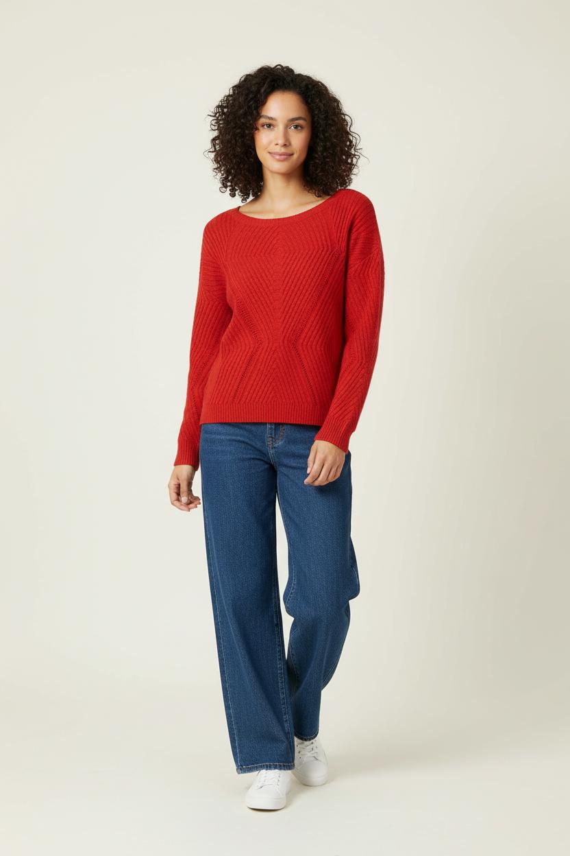 Pull Rouge - Taille XS/34 de la marque ZAPA | PARAD90010 - Vendu par Paradigme - Image 1