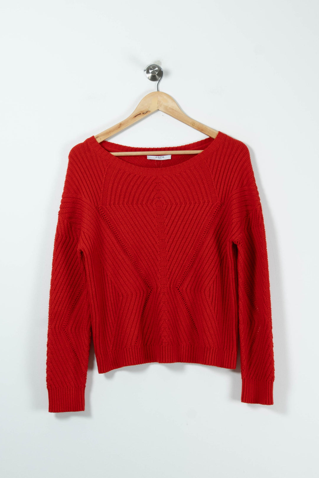 Pull Rouge - Taille XS/34 de la marque ZAPA | PARAD90010 - Vendu par Paradigme - Image 2