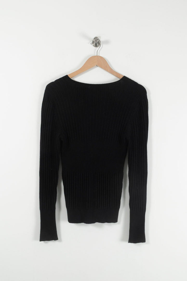 Pull Noir - Taille L/40 de la marque Maison 123 | PARAD90012 - Vendu par Paradigme - Image 4