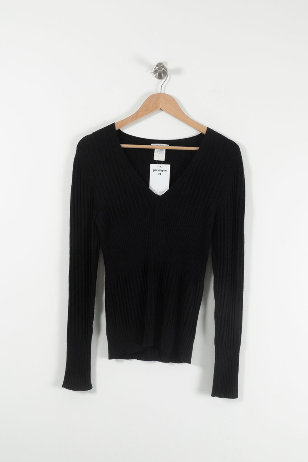 Pull Noir - Taille L/40 de la marque Maison 123 | PARAD90012 - Vendu par Paradigme - Image 2