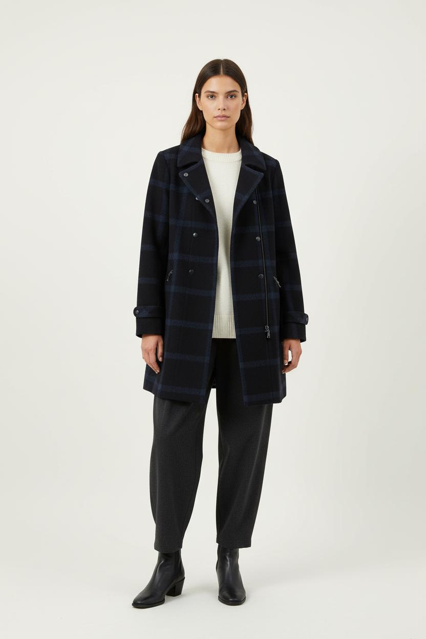 Manteau Bleu Marine - Taille L/40 de la marque Caroll | PARAD90013 - Vendu par Paradigme - Image 1