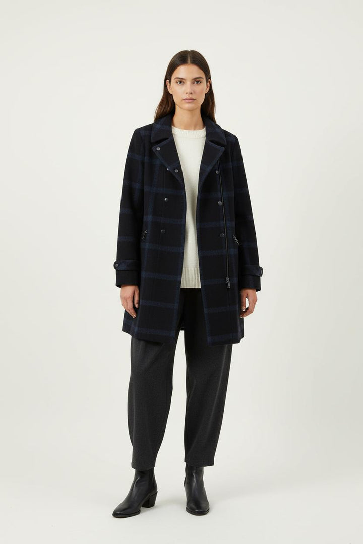 Manteau Bleu Marine - Taille L/40 de la marque Caroll | PARAD90013 - Vendu par Paradigme - Image 1
