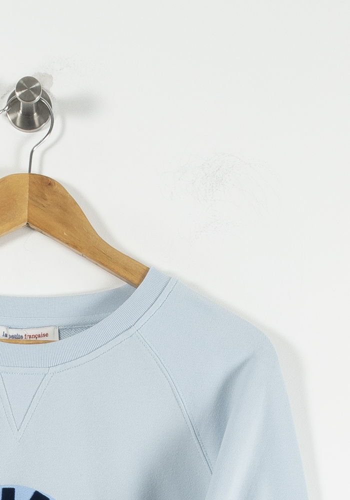 Sweat-shirt Bleu Clair - Taille L/40 de la marque La Française | PARAD90014 - Vendu par Paradigme - Image 3