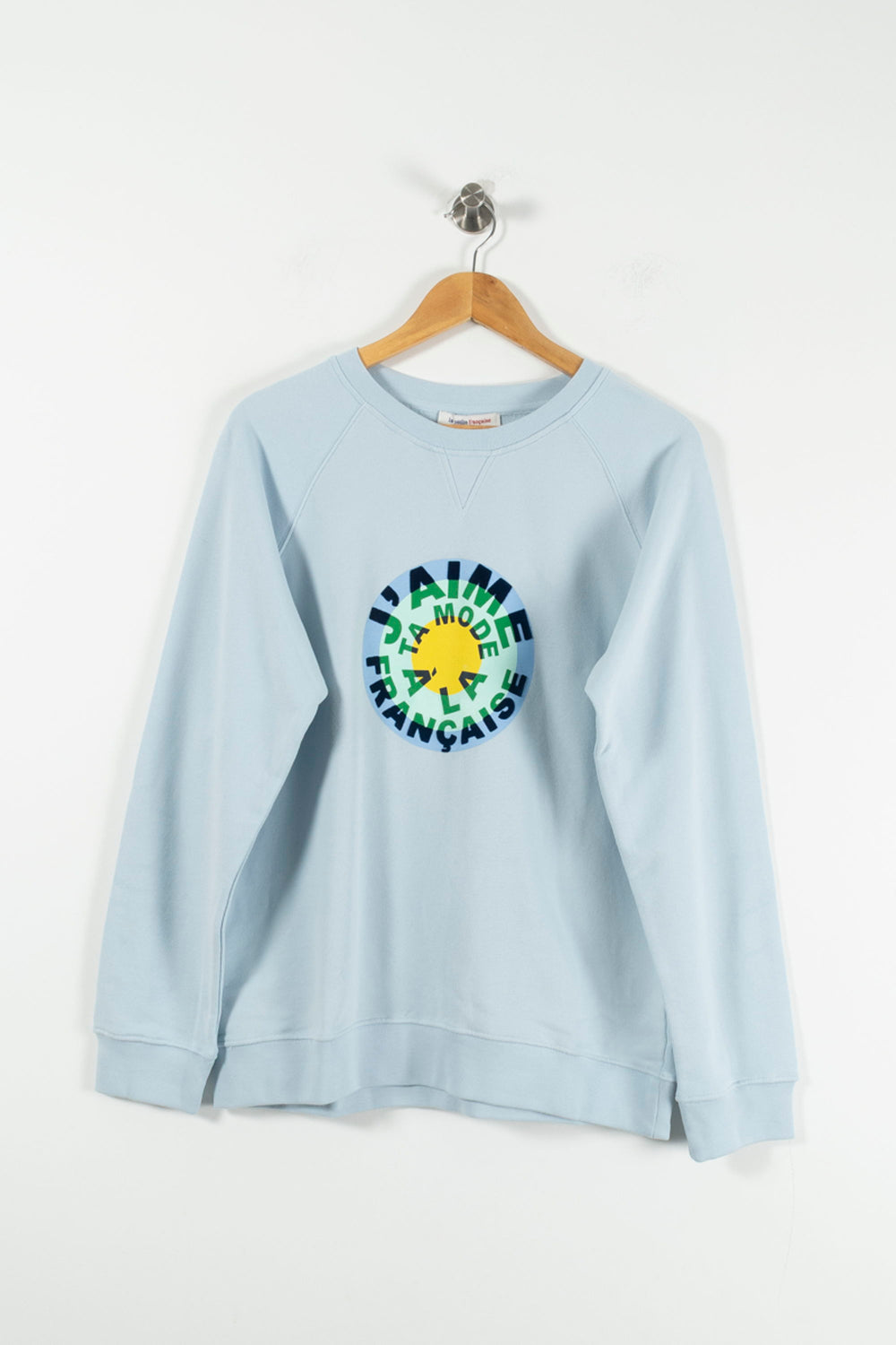 Sweat-shirt Bleu Clair - Taille L/40 de la marque La Française | PARAD90014 - Vendu par Paradigme - Image 2
