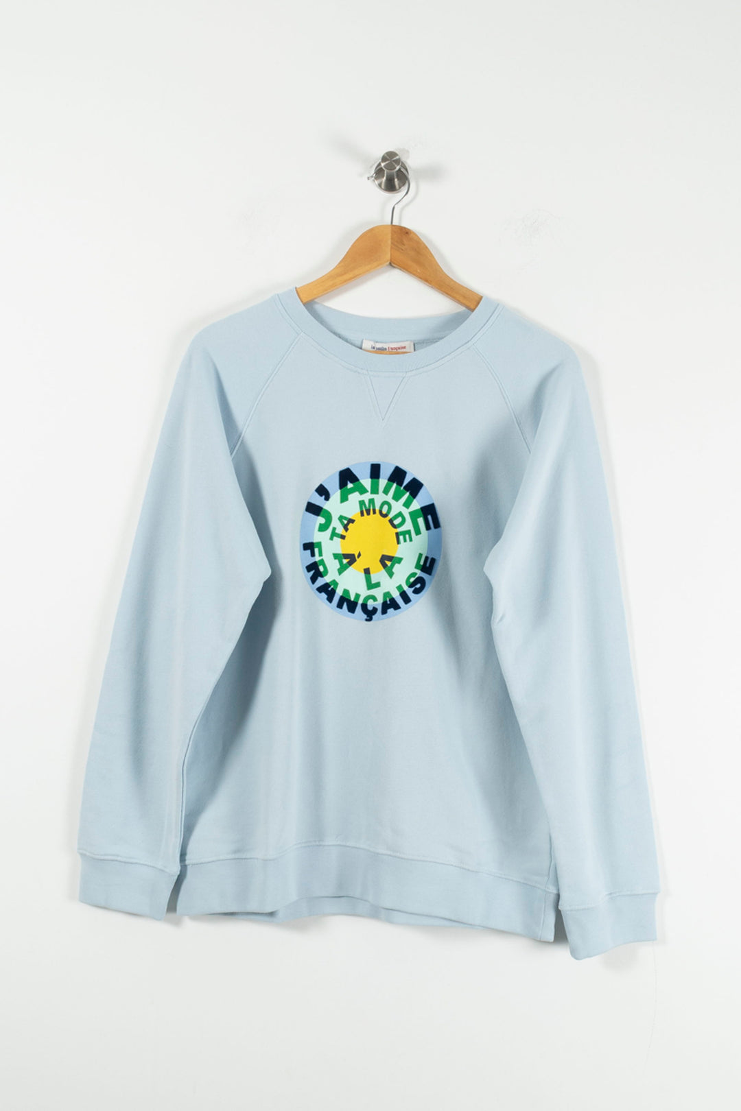 Sweat-shirt Bleu Clair - Taille L/40 de la marque La Française | PARAD90014 - Vendu par Paradigme - Image 2