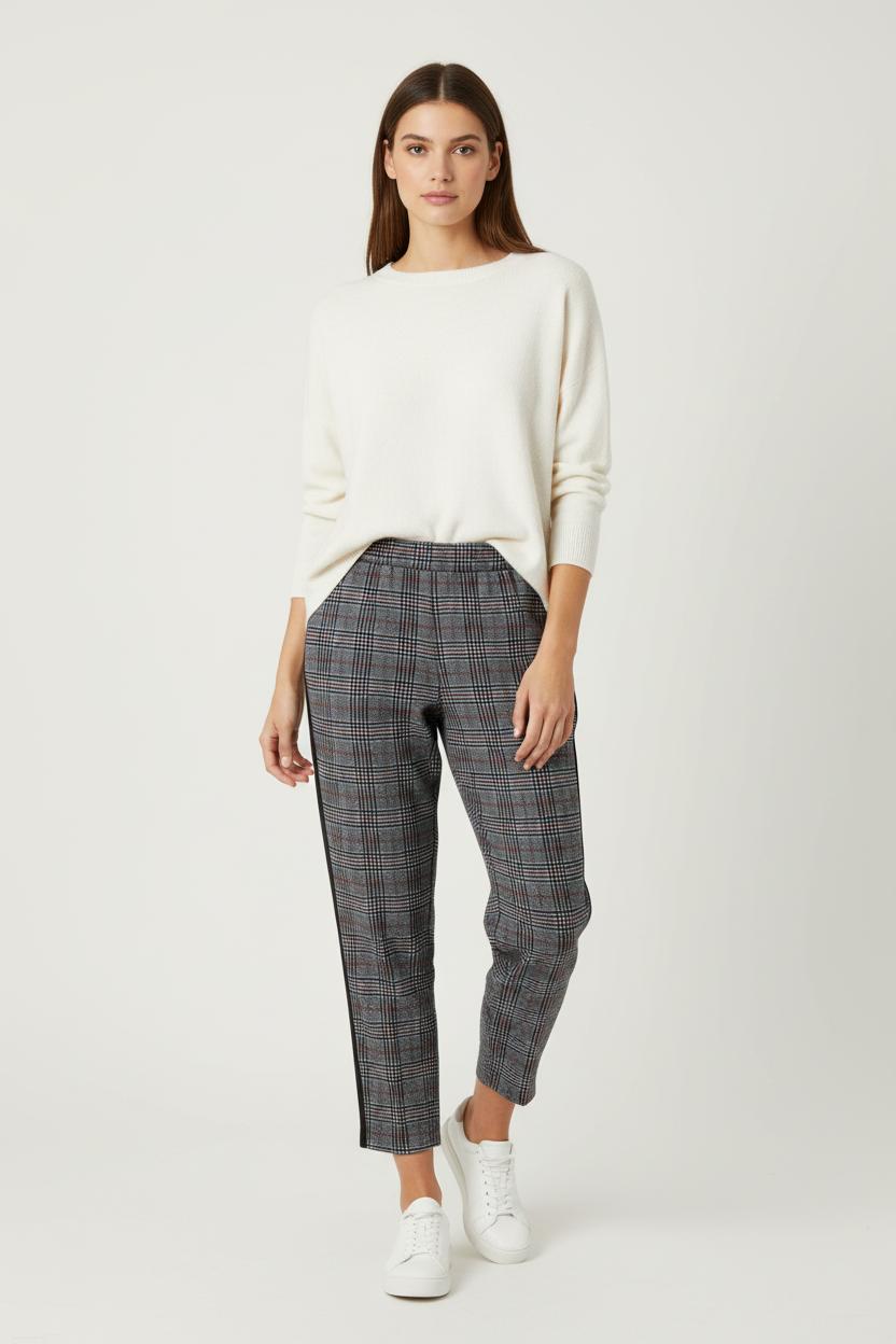 Pantalon Carreaux Gris et Noir - Taille XXL/44 de la marque Marina Rinaldi | PARAD90018 - Vendu par Paradigme - Image 1