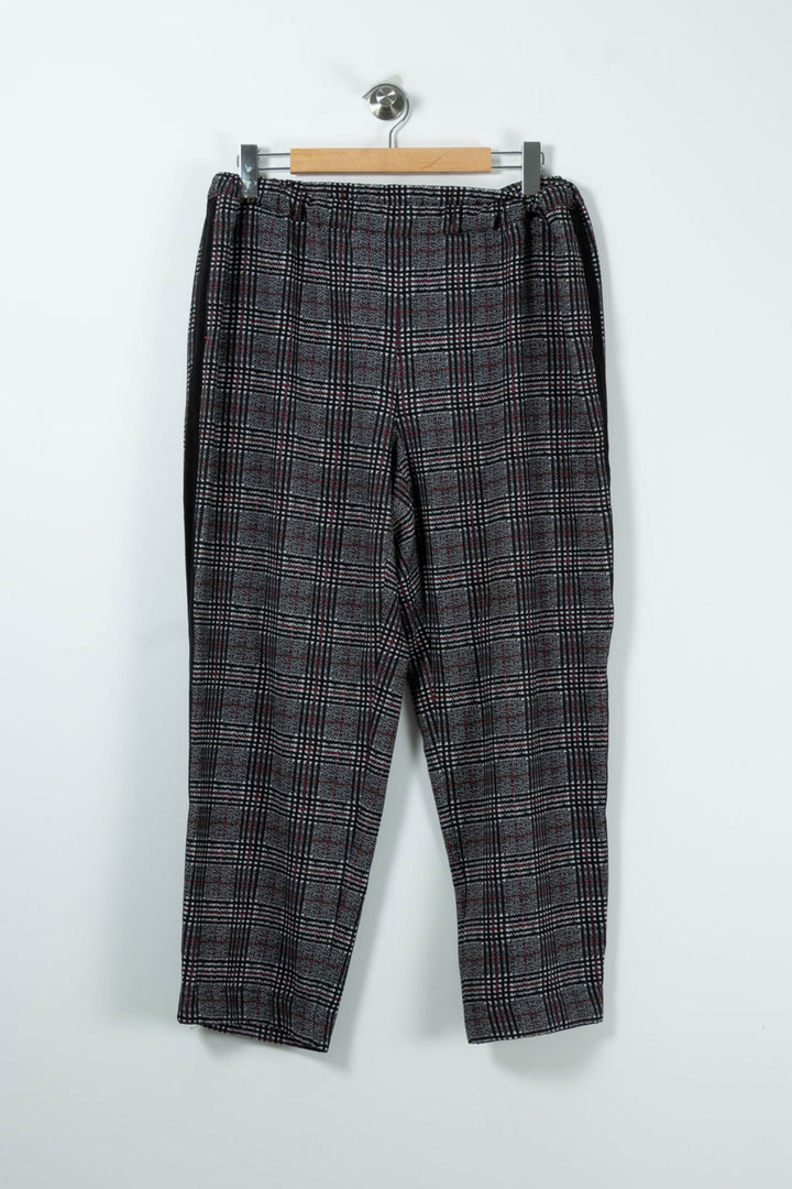 Pantalon Carreaux Gris et Noir - Taille XXL/44 de la marque Marina Rinaldi | PARAD90018 - Vendu par Paradigme - Image 2