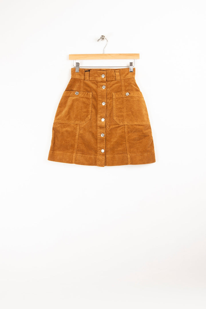 Jupe trapeze camel - XXS/32