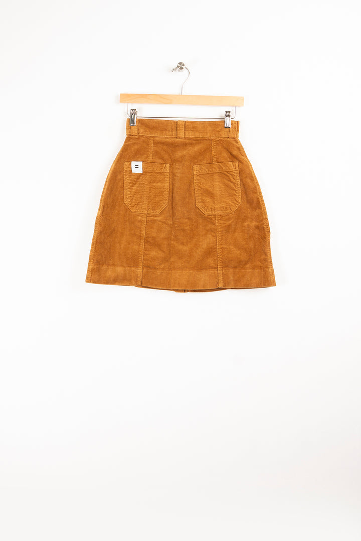 Camel trapeze skirt - XXS/32
