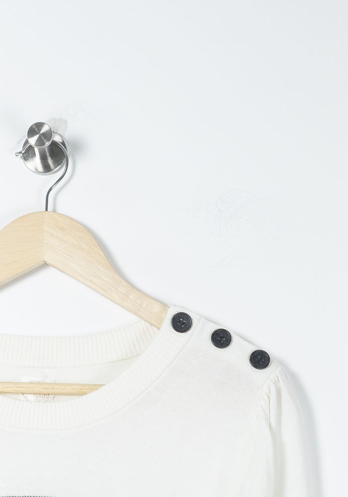 Pull Blanc et Noir - Taille XL/42 de la marque Des petits hauts | PARAD90028 - Vendu par Paradigme - Image 3