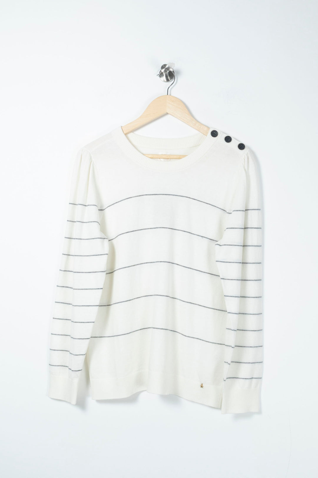 Pull Blanc et Noir - Taille XL/42 de la marque Des petits hauts | PARAD90028 - Vendu par Paradigme - Image 2