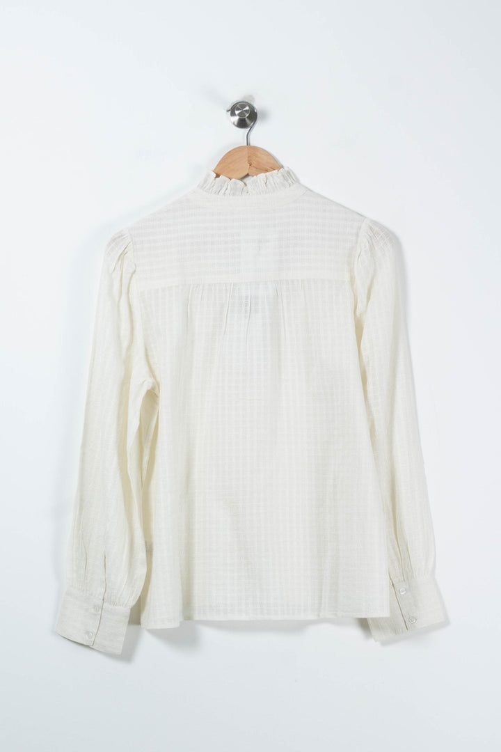 Blouse Beige - Taille L/40 de la marque Petite Mendigote | PARAD90029 - Vendu par Paradigme - Image 4