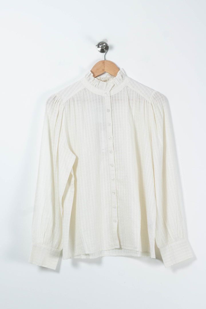 Blouse Beige - Taille L/40 de la marque Petite Mendigote | PARAD90029 - Vendu par Paradigme - Image 2