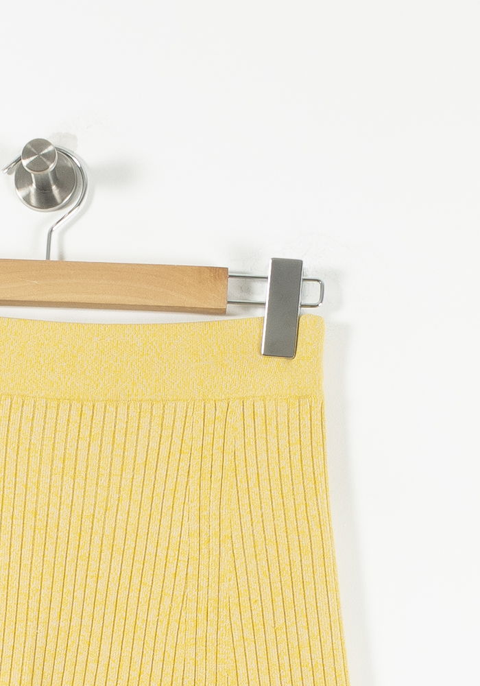 Jupe Midi Jaune - Taille L/40 de la marque Claudie Pierlot | PARAD90031 - Vendu par Paradigme - Image 3