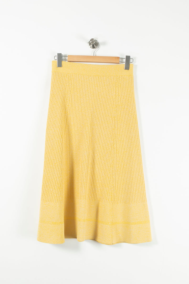 Jupe Midi Jaune - Taille L/40 de la marque Claudie Pierlot | PARAD90031 - Vendu par Paradigme - Image 2