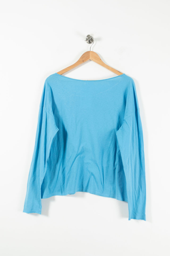 Sweatshirt Bleu - Taille L/40 de la marque American Vintage | PARAD90032 - Vendu par Paradigme - Image 4