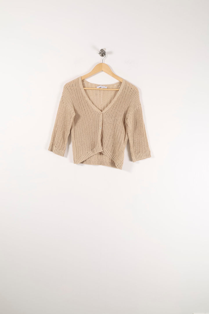 Cardigan Beige - Taille S/36 de la marque La Fée Maraboutée | PARAD90045 - Vendu par Paradigme - Image 2