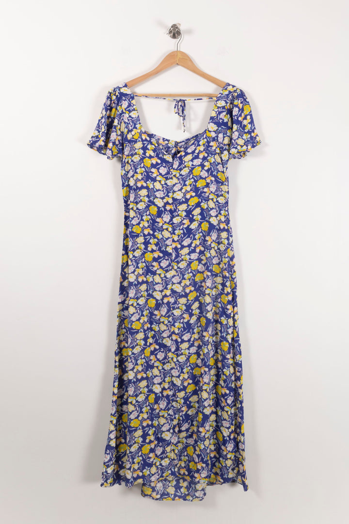 Robe Longue Bleu et Jaune - Taille L/40 de la marque Karl Marc John | PARAD90046 - Vendu par Paradigme - Image 4