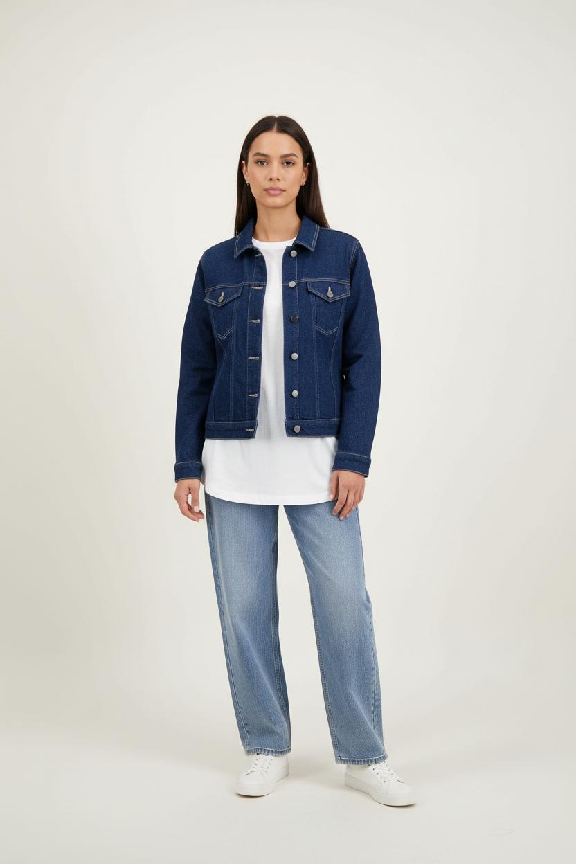 Veste en Jean Bleue - Taille XS/34 de la marque Karl Marc John | PARAD90051 - Vendu par Paradigme - Image 1