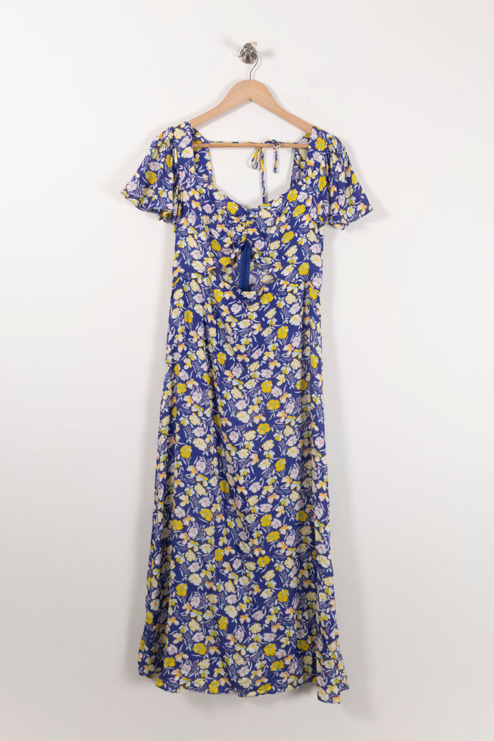 Robe Longue Bleu et Jaune - Taille L/40 de la marque Karl Marc John | PARAD90054 - Vendu par Paradigme - Image 2