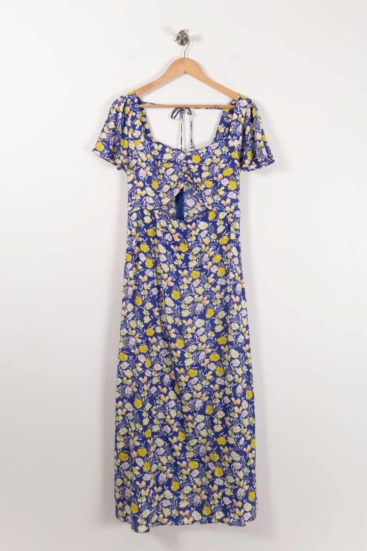 Robe Longue Bleue et Jaune - Taille L/40 de la marque Karl Marc John | PARAD90055 - Vendu par Paradigme - Image 2