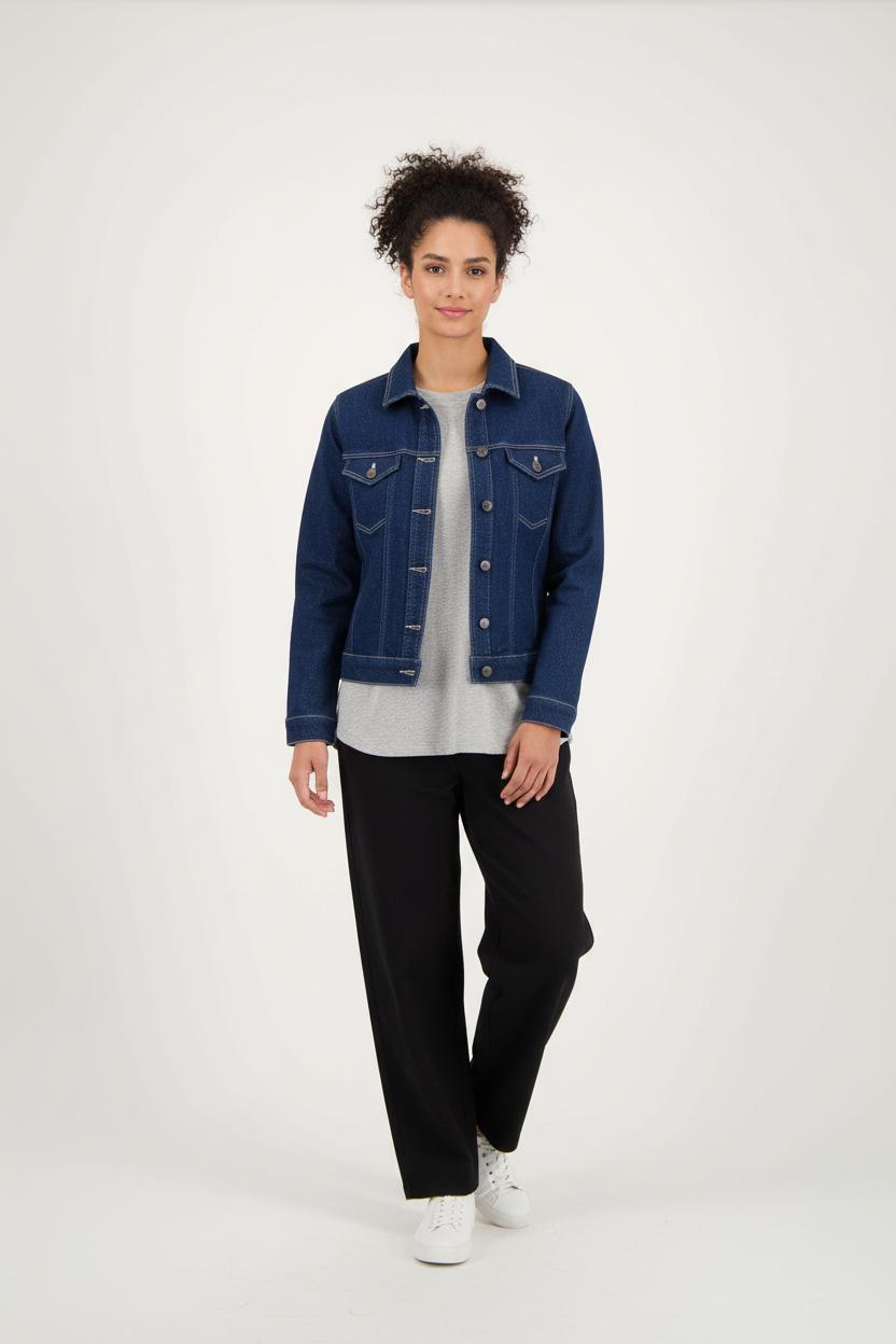 Veste en Jean Bleue - Taille XS/34 de la marque Karl Marc John | PARAD90059 - Vendu par Paradigme - Image 1