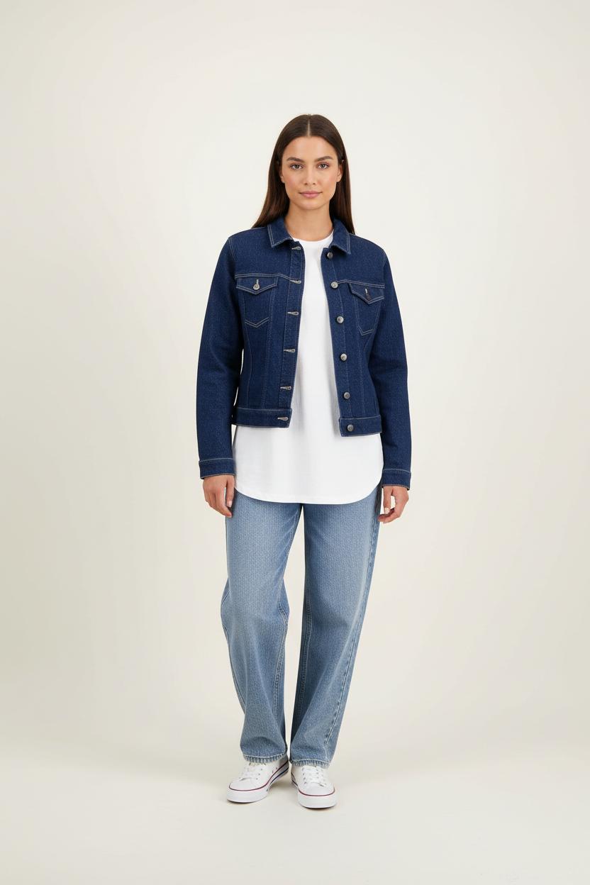 Veste en Jean Bleue - Taille XS/34 de la marque Karl Marc John | PARAD90060 - Vendu par Paradigme - Image 1