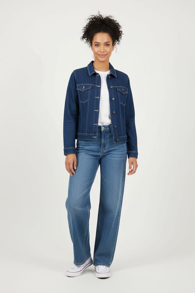 Veste en Jean Bleue - Taille XS/34 de la marque Karl Marc John | PARAD90061 - Vendu par Paradigme - Image 1