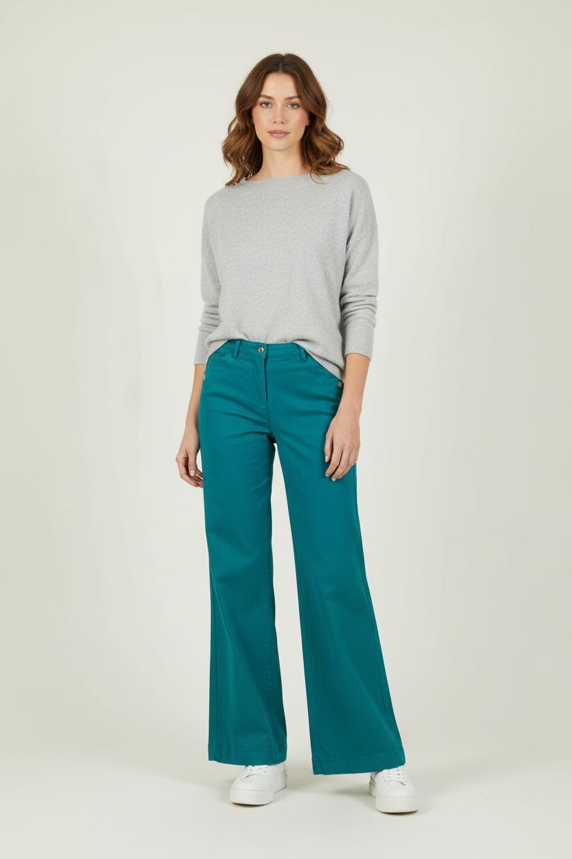 Pantalon Large Vert - Taille S/36 de la marque Caroll | PARAD90062 - Vendu par Paradigme - Image 1