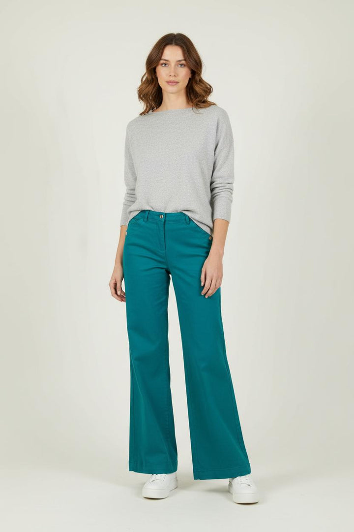 Pantalon Large Vert - Taille S/36 de la marque Caroll | PARAD90062 - Vendu par Paradigme - Image 1