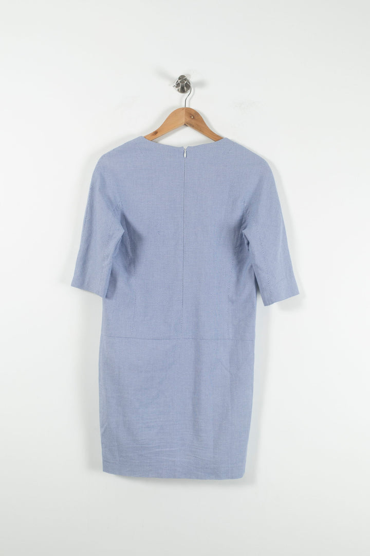 Robe Droite Bleue - Taille M/38 de la marque Paul & Joe | PARAD90067 - Vendu par Paradigme - Image 4