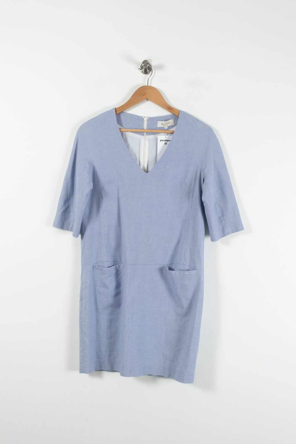 Robe Droite Bleue - Taille M/38 de la marque Paul & Joe | PARAD90067 - Vendu par Paradigme - Image 2