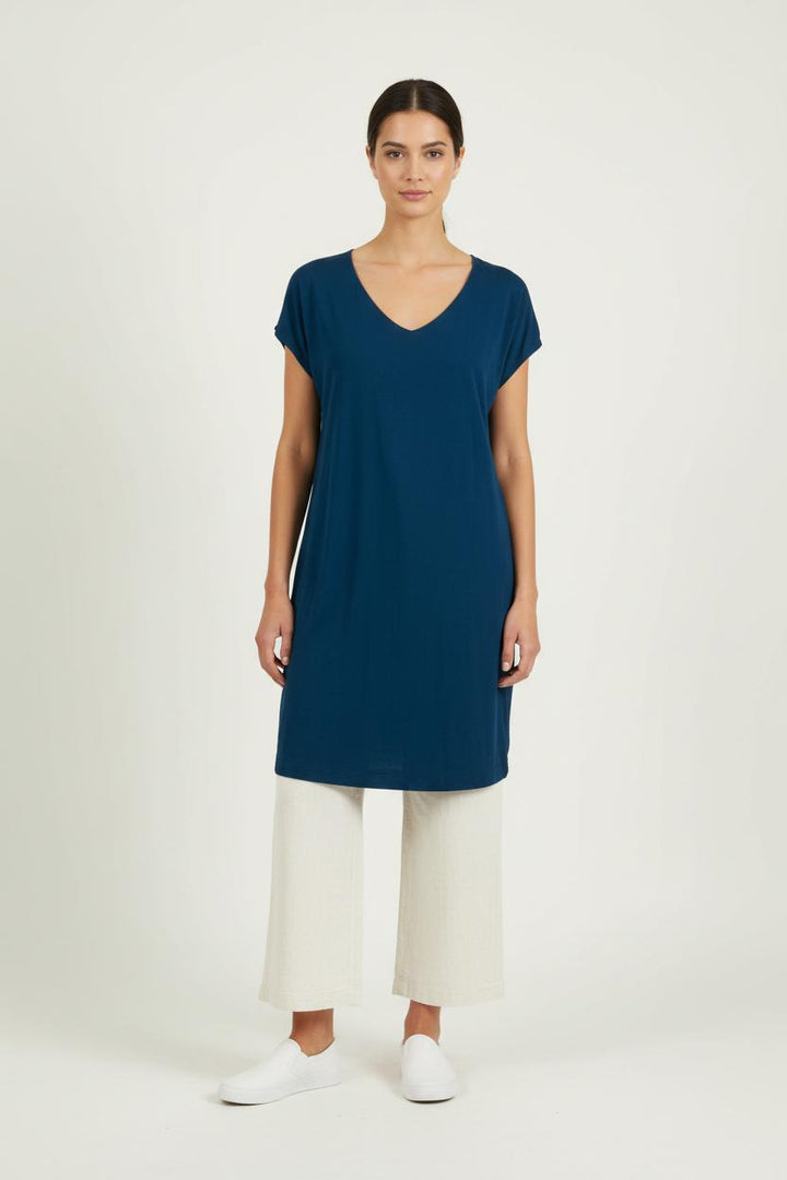 Robe Droite Bleue - Taille M/38 de la marque American Vintage | PARAD90078 - Vendu par Paradigme - Image 1