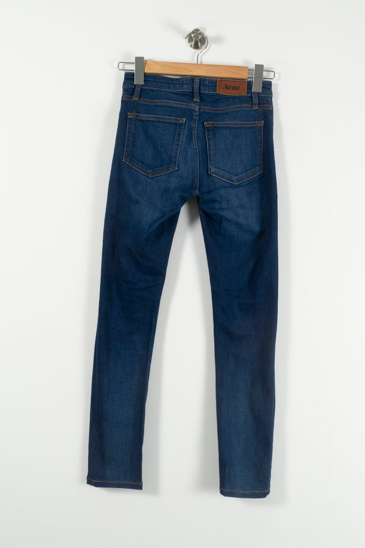 Jean Slim Bleu - Taille XS/34 de la marque Acne Studios | PARAD90084 - Vendu par Paradigme - Image 4