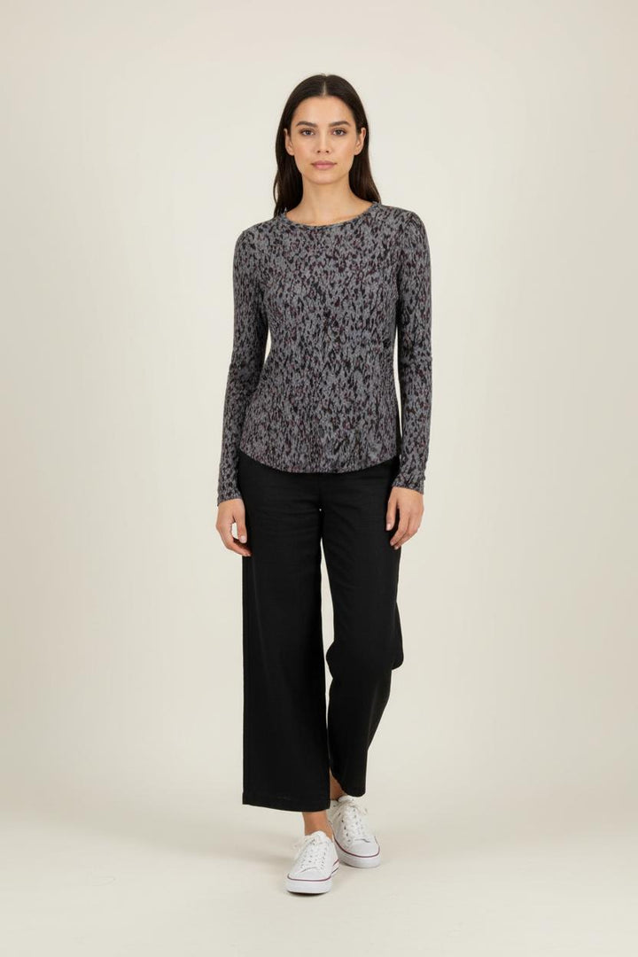 T-shirt Manches Longues Gris et Noir - Taille S/36 de la marque Comptoir des Cotonniers | PARAD90090 - Vendu par Paradigme - Image 1