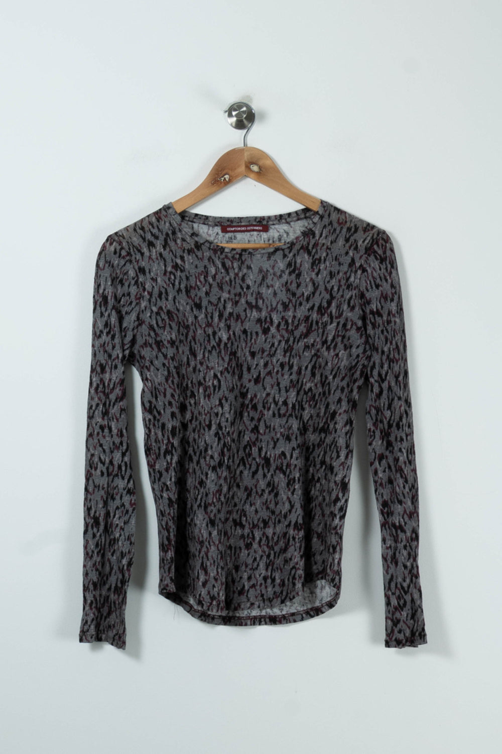 T-shirt Manches Longues Gris et Noir - Taille S/36 de la marque Comptoir des Cotonniers | PARAD90090 - Vendu par Paradigme - Image 2