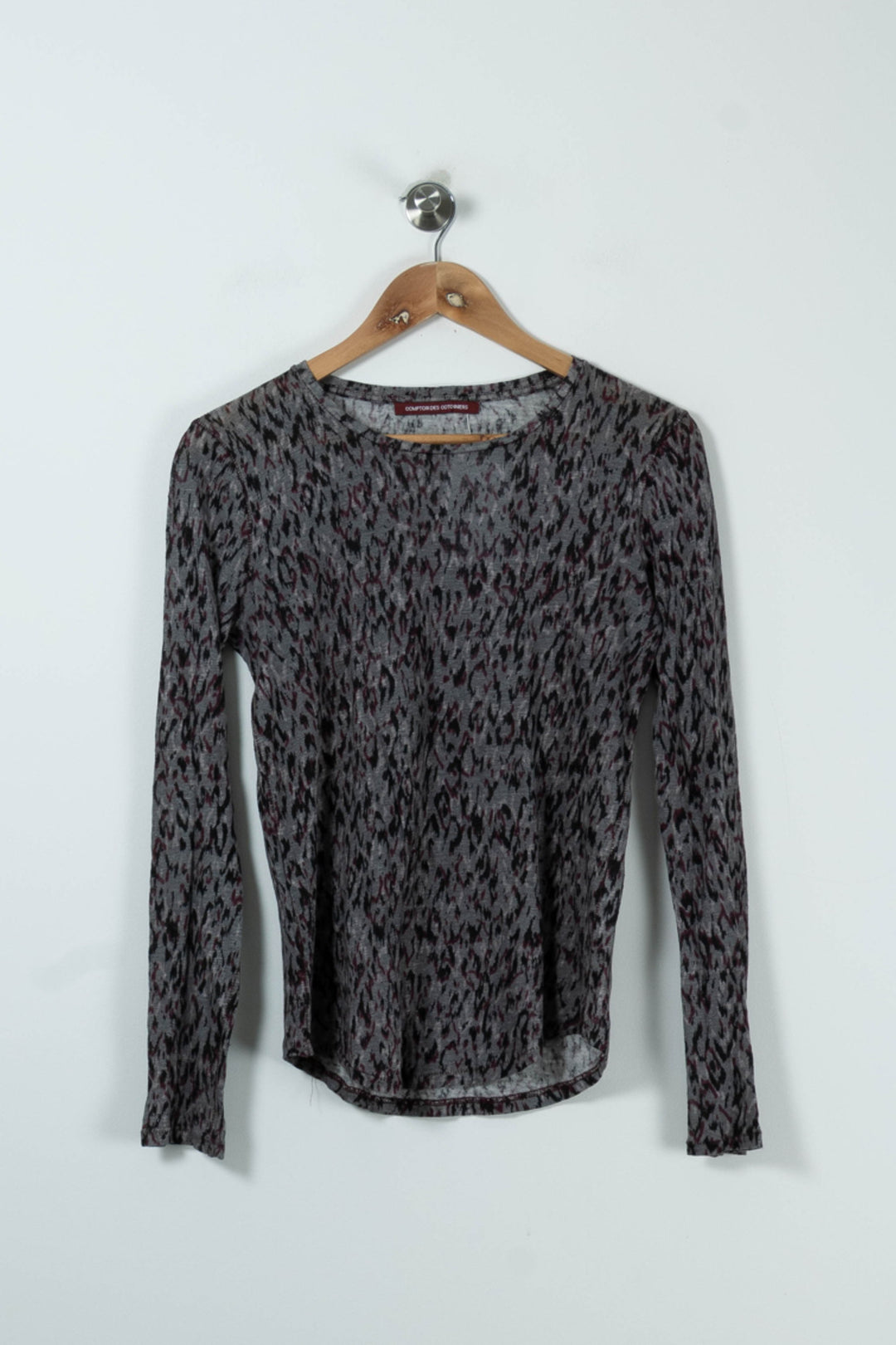 T-shirt Manches Longues Gris et Noir - Taille S/36 de la marque Comptoir des Cotonniers | PARAD90090 - Vendu par Paradigme - Image 2