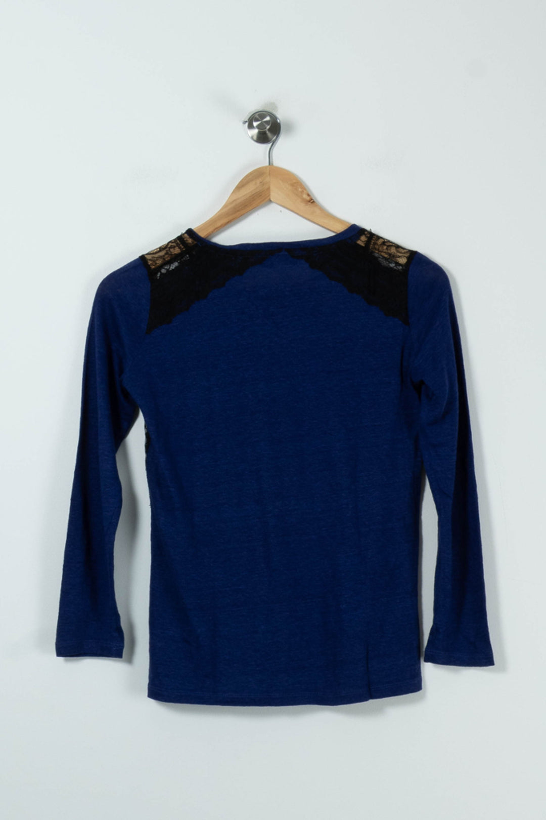 T-shirt Bleu et Noir - Taille S/36 de la marque Sandro | PARAD90091 - Vendu par Paradigme - Image 4